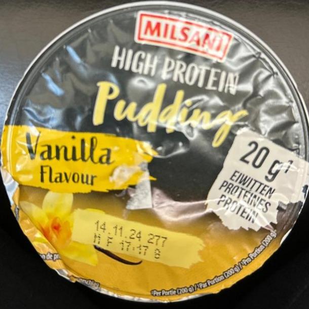 Fotografie - High protein pudding vanille Milsani