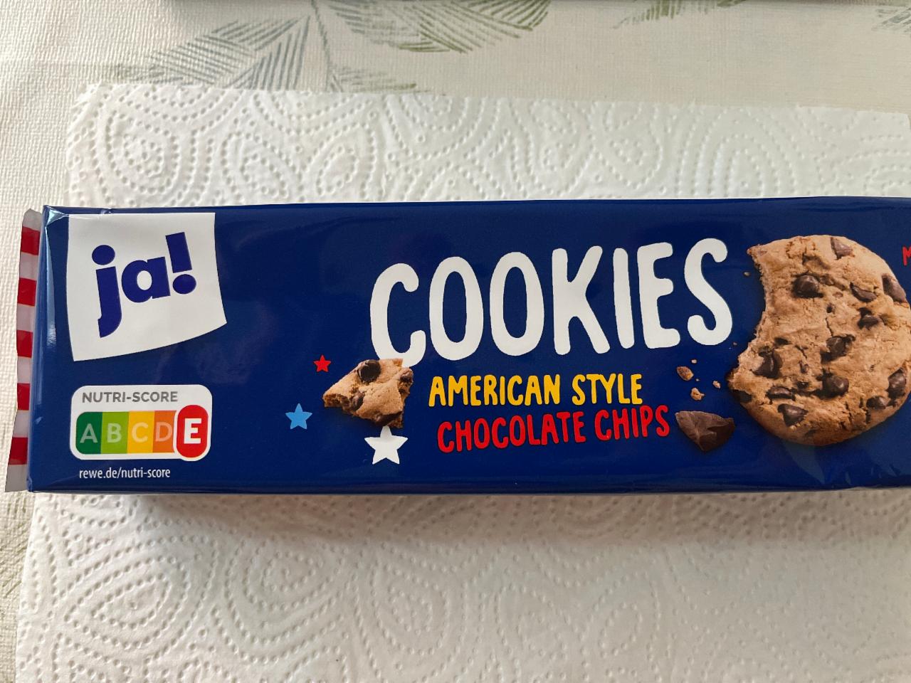 Fotografie - Cookies American Style Chocolate Chips Ja!