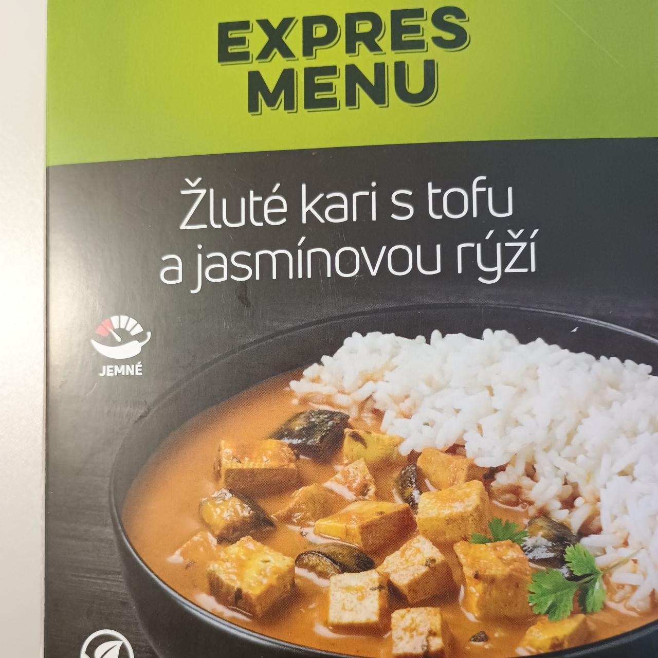 Fotografie - Žluté kari s tofu a jasmínovou rýží Expres menu