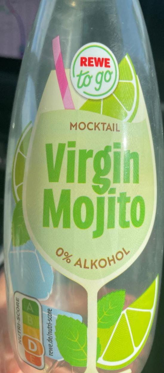 Fotografie - Mocktail virgin mojito 0% alkohol Rewe to go