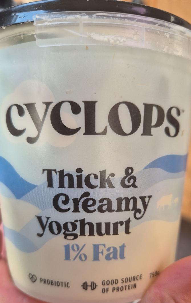 Fotografie - Thick & creamy yoghurt 1% fat Cyclops