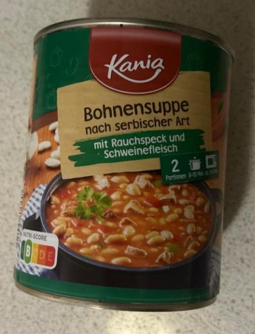 Fotografie - Bohnensuppe nach serbischer art mit rauchspeck und schweinefleisch Kania