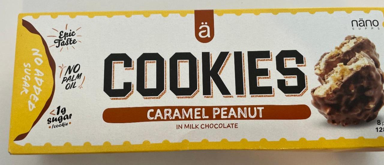 Fotografie - Cookies caramel peanut in milk chocolate Näno supps
